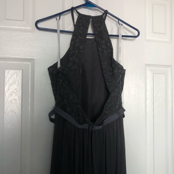 David’s Bridal Graphite Bridesmaid Dress size 8 - Picture 3 of 5